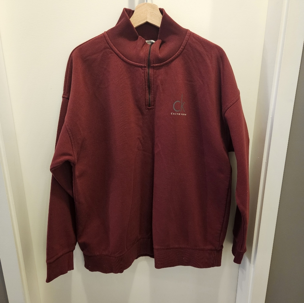 CK 1/4 quarter zip sweatshirt